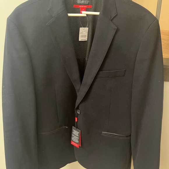 Men's Kenneth Cole Awareness Black Suit Jacket/Sport Coat/Blazer - Picture 3 of 4